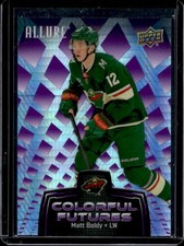 2024-25 UD Allure Matt Boldy Colorful Futures Purple Spectrum #/25 Wild