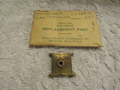 Vintage Genuine Pittman HO DC91 125-4 Rear Bearing Assembly NOS 1950s