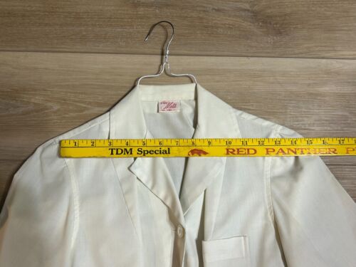 Lot 2 vintage 1950s 1960s NURSE DOCTOR Lab Coat Fashion Uniform META CREST - Picture 5 of 19