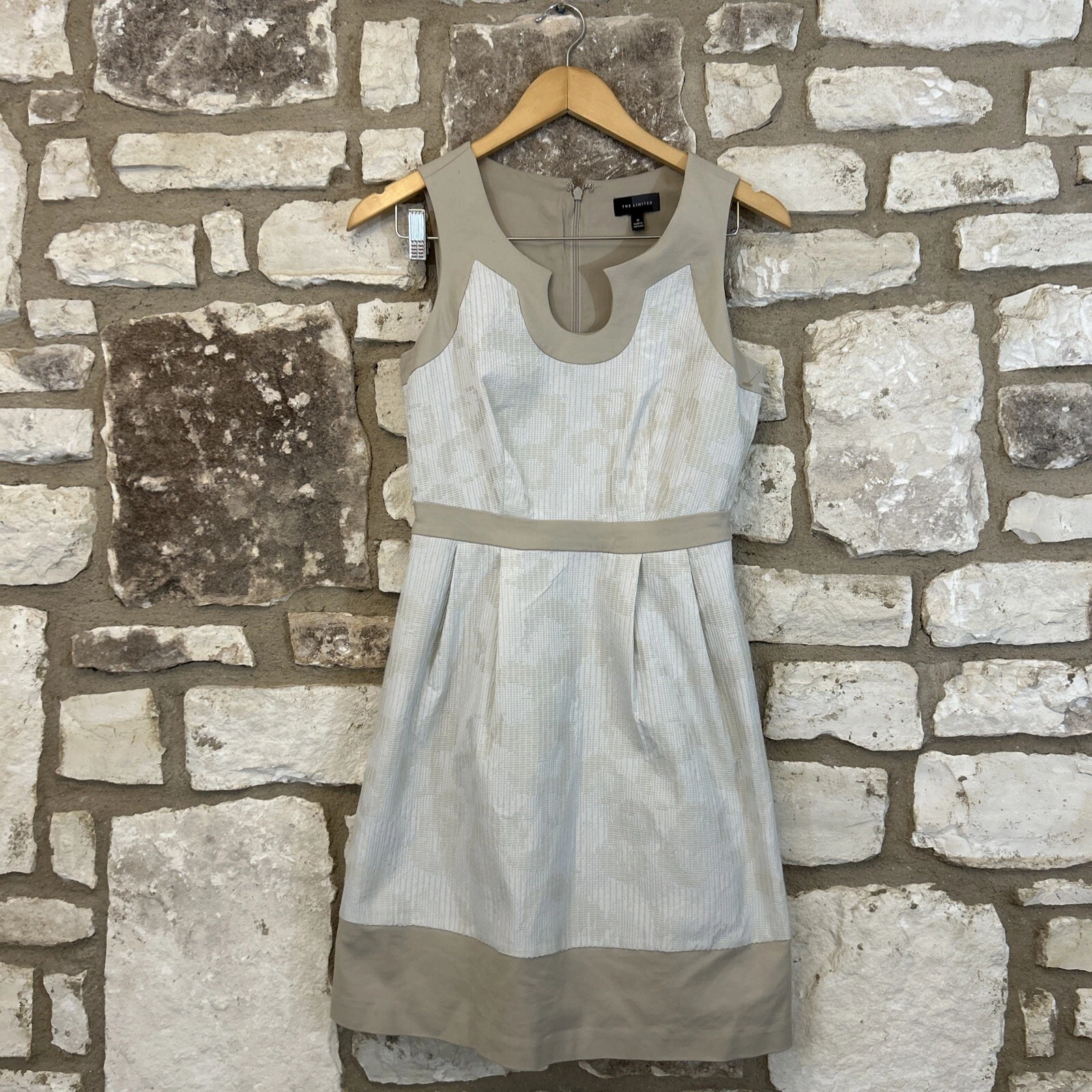 OFF WHITE The Limited Tubino Tg 0 XS Abito Senza Maniche Off White Beige