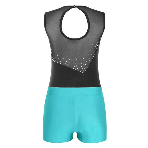 Niñas Trajes de Baile Unitards Ballet Leotardo Boxer Gimnasia Competición Niños - Imagen 94 de 111
