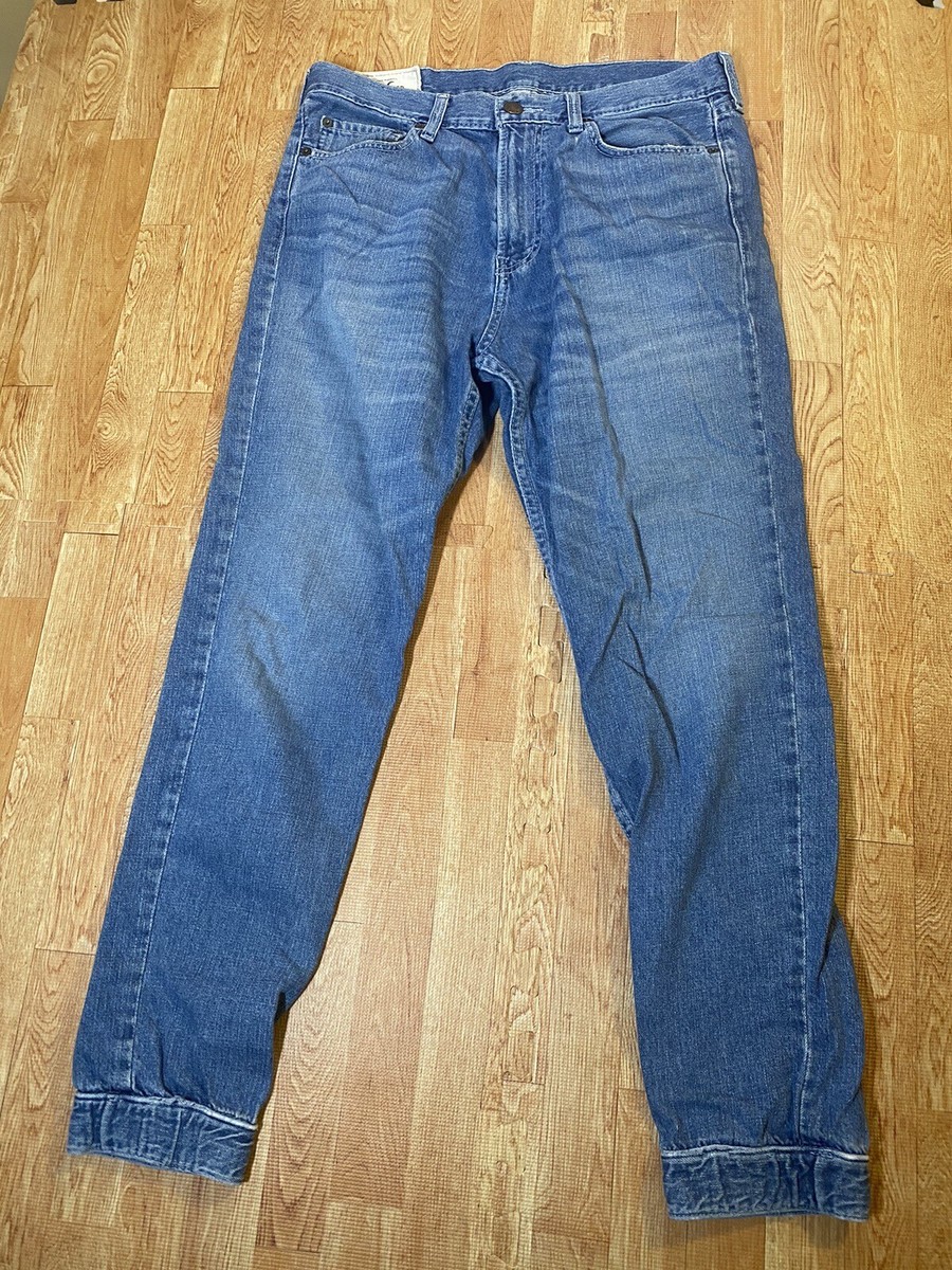 Hollister Mens 31 Denim Flex Comfort Jogger Casual Pants Jeans