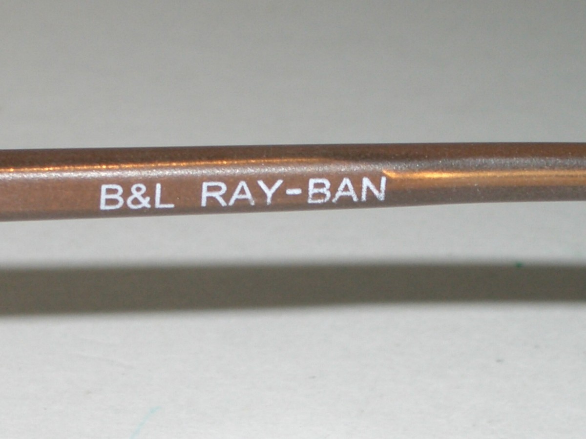 VINTAGE B&L RAY-BAN USA W2814 BROWN/GOLD COMBO G15 SIDE-CUPS VINTAGE B&L RAY-BAN USA W2814 BROWN/GOLD COMBO G15 SIDE-CUPS