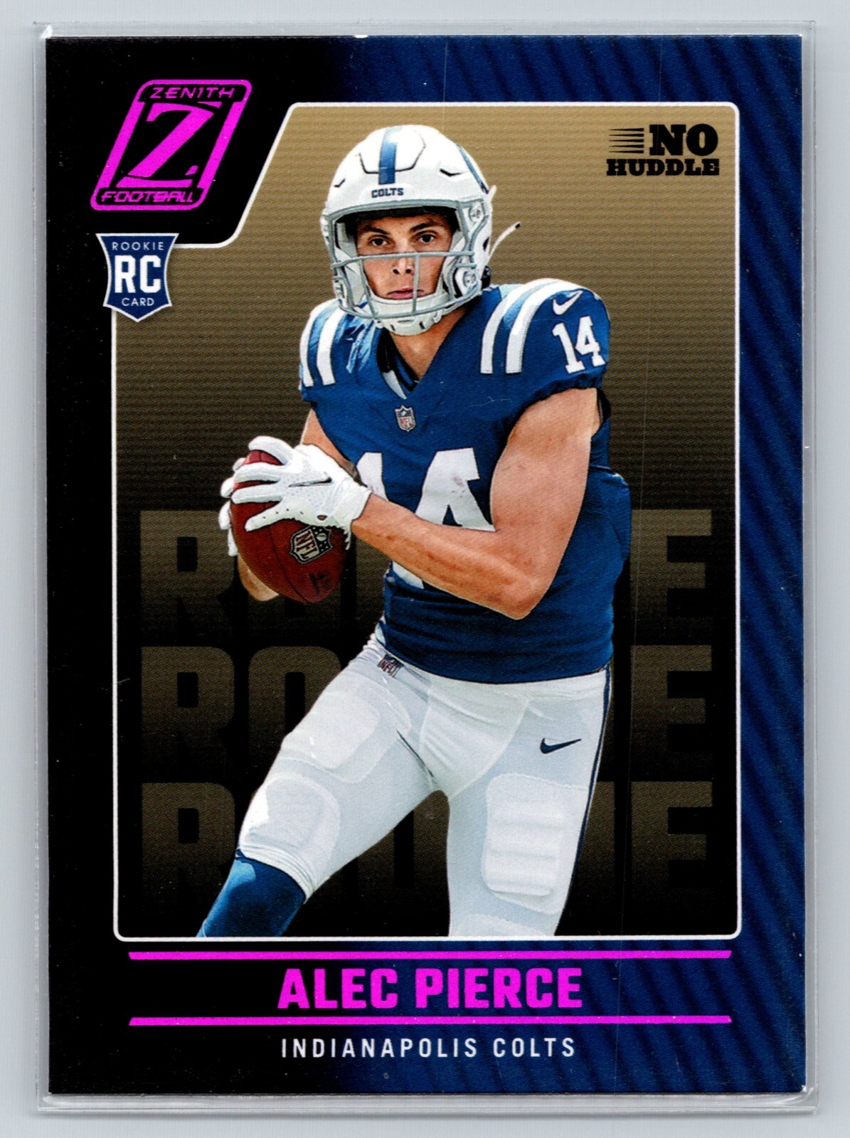 2022 Panini Zenith No Huddle #121 Alec Pierce Pink Rookie RC