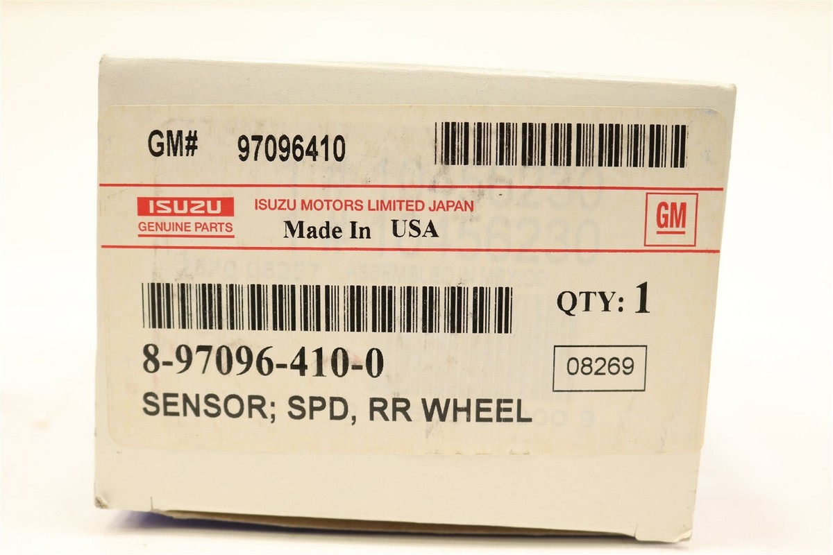 Isuzu 8970964100 - Sensor SPD RR Wheel for sale online | eBay Isuzu 8970964100 - Sensor SPD RR Wheel for sale online | eBay