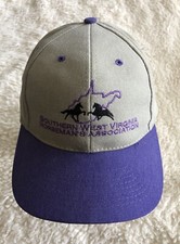 Vintage Southern West Virginia Horseman  s Assoc Strapback Hat Cap Tab Purple