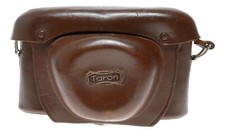 TARON tan vintage film camera antique leather case in used condition