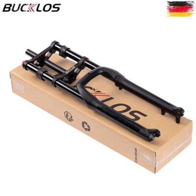 BUCKLOS 26'' MTB Snow Beach Bike Gabel 180mm Federweg Luftfederung Fat Forks Disc