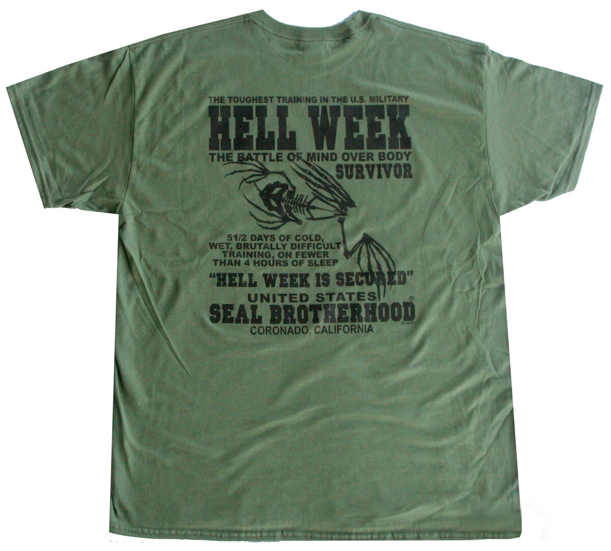 U.S. Seal Brotherhood Hell Week T-Shirt Buds Special Forces