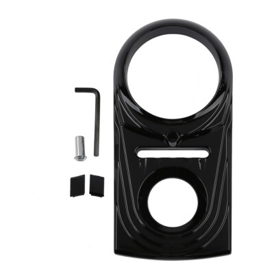 Black Dash Panel Insert Cover For Harley Softail Fatboy Dyna FXDWG