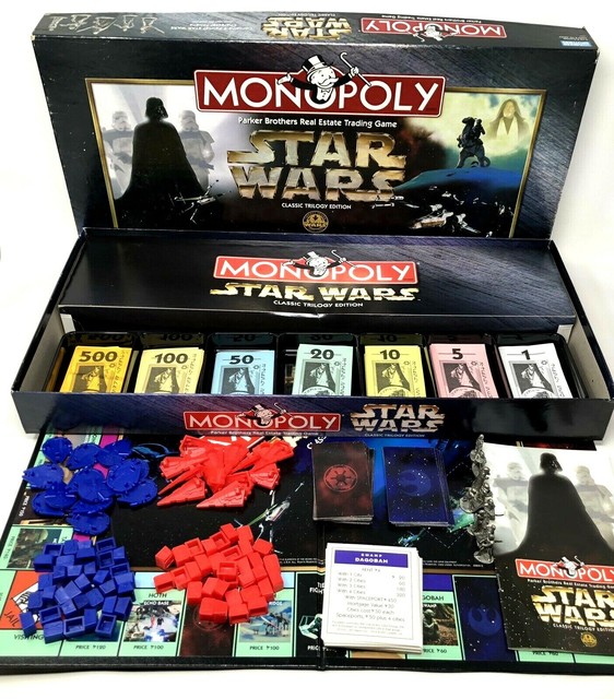 Monopoly Star Wars Classic Trilogy Edition 20th Anniversary 1997 Complete in Box | eBay
