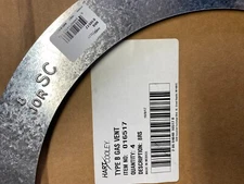 8" HVAC Storm Collar  B-Vent  8RS hart cooley  looks like 8 or 9 see pics