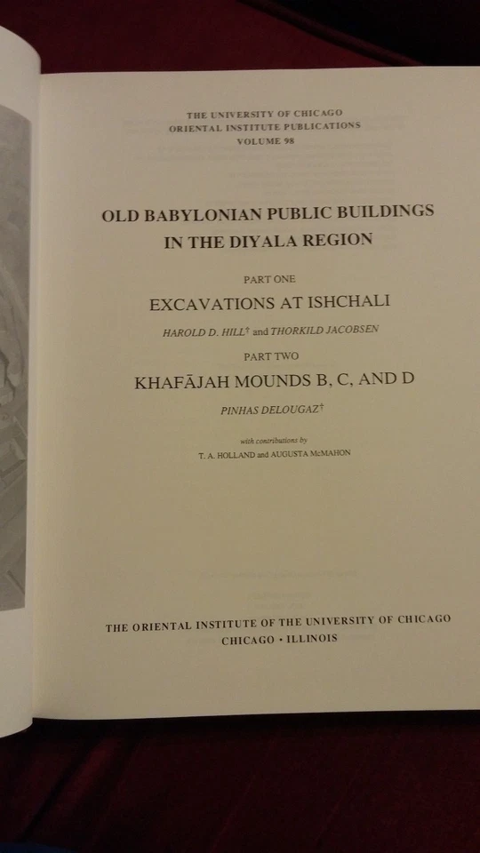 Old Babylonian Public Buildings In the Diyala Region 1990 HCDJ First Edition Foto 2 de 4