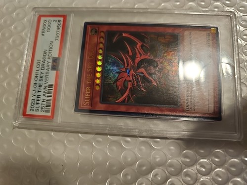 Slifer The Sky Dragon #EN002 2023 Yu-Gi-Oh! LC01 25th Anniversary PSA 2 ? Only 1 - Picture 17 of 24
