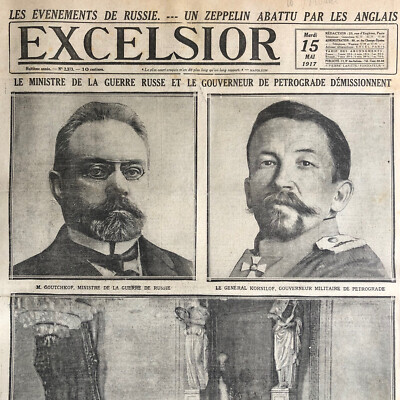 Tagebuch Excelsior WW1 15 05 1917 Ereignisse in Russland - abgeschossener Zeppelin - Reims