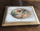 Vintage Italian Florentine Gold Gilt Wall Plaque Courting Couple Made In Italy — photo 8