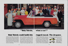 1967 Jeep Jeepster Convertible Toledo Built Danny Thomas Photo Vintage Print Ad