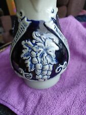 Trink Edlen Wein Aus Kuhlem Stein German Stoneware Pitcher  Wine Jug 1 Litre