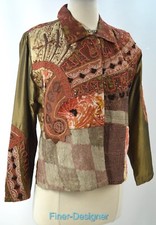Lifestyle Jacket Distressed Light Coat Shabby Embellished Blazer Open M Pm New