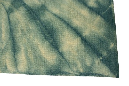 Hand-Tufted Green Tie-Dye Style 5X8 Modern Rug Living Room Contemporary Carpet - Picture 10 of 11