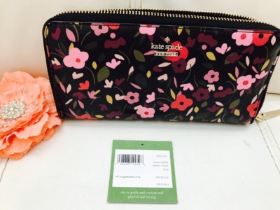 長財布 CAMERON STREET BOHO FLORAL LACEY Kate Spade zip around wallet CAMERON STREET BOHO FLORAL