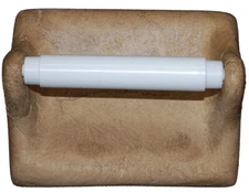 Travertine Stone Toilet Paper Tissue Holder - Exotic Noce - For Shower Bathroom