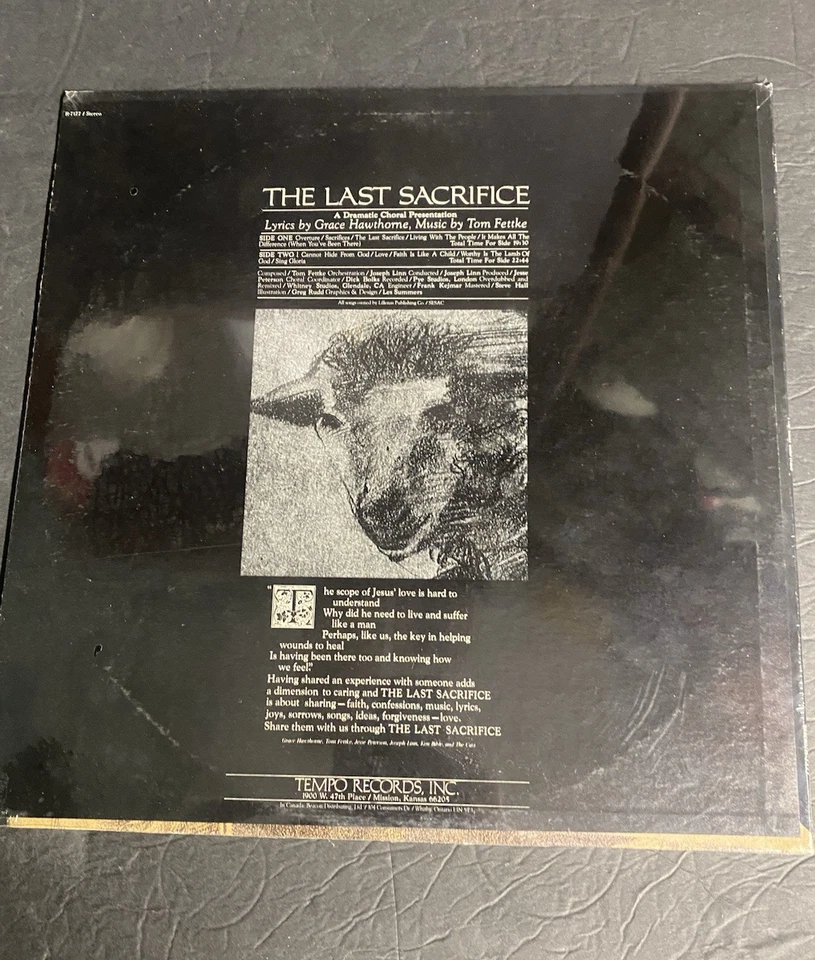 Tom Fettke – The Last Sacrifice 1978 R-7177 SEALED - Image 2 of 2