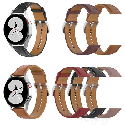 20MM Leather Watch Band For Samsung Galaxy Watch Active2 HUAWEI Watch  GT3