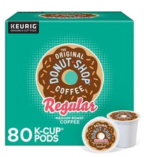 KEURIG THE ORIGINAL DONUT SHOP REGULAR MEDIUM ROAST COFFEE K CUP PODS - 80 ct.