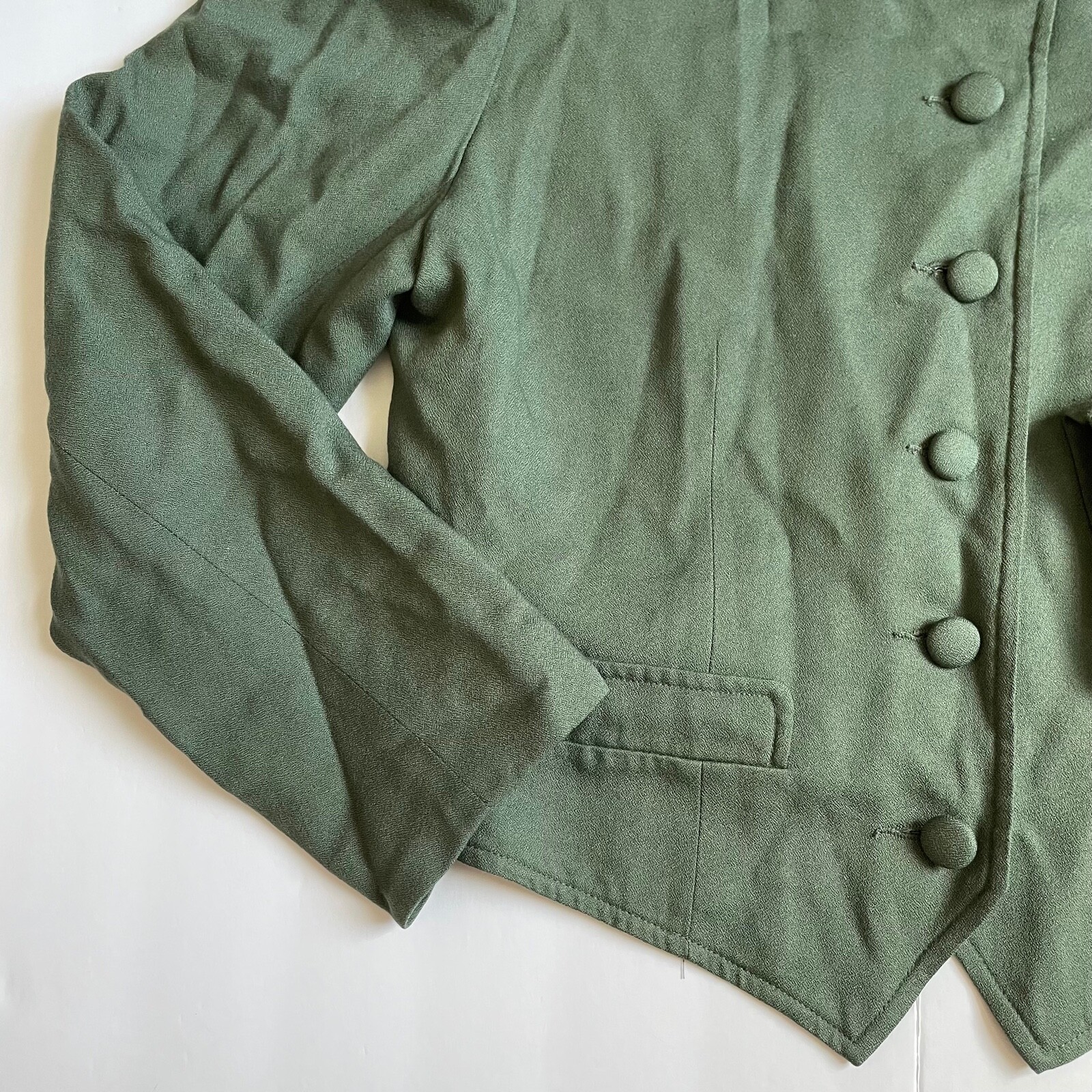 Wool Rayon Lightweight Buttoned Jacket EUC 10P 10… - image 10