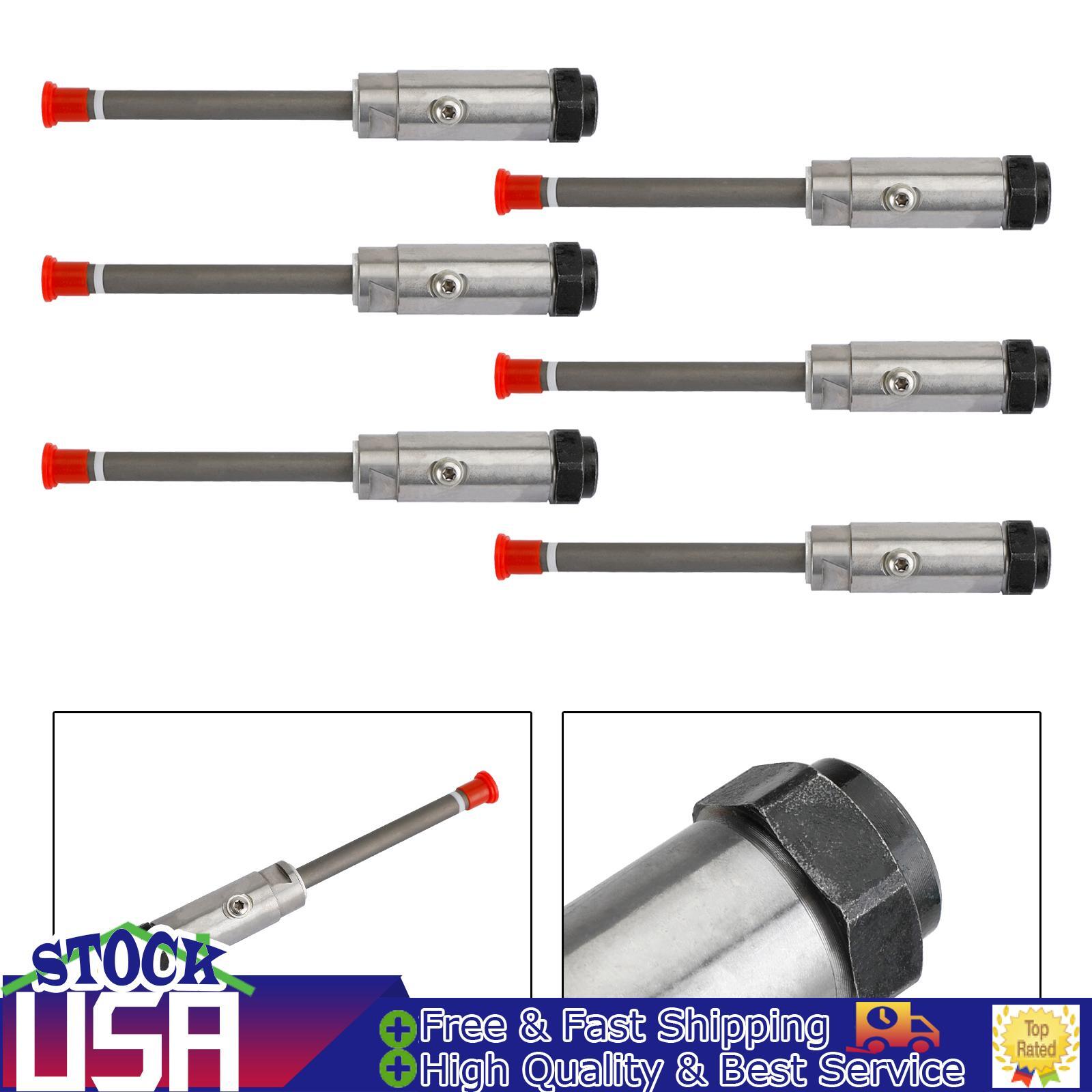 6Pcs 4W7018 Diesel Fuel Injector Pencil Nozzle For Caterpillar CAT 3406B Engine