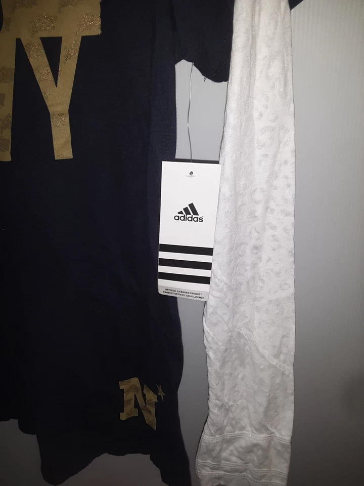 Camisa manga longa GO NAVY Midshipmen Naval Academy jovens meninas GRANDE Adidas #399 - Imagem 4 de 4