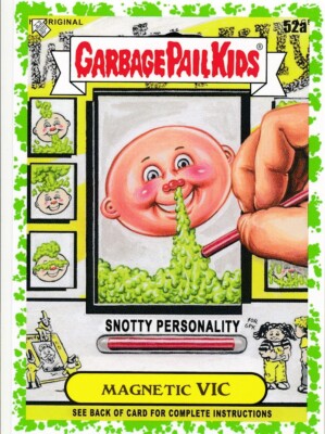 52a MAGNETIC VIC 2024 GPK Garbage Pail Kids 1 Kids at Play GREEN