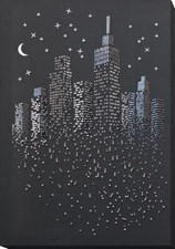 Bead embroidery kit Shine of the night lights needlework kit beadwork pattern