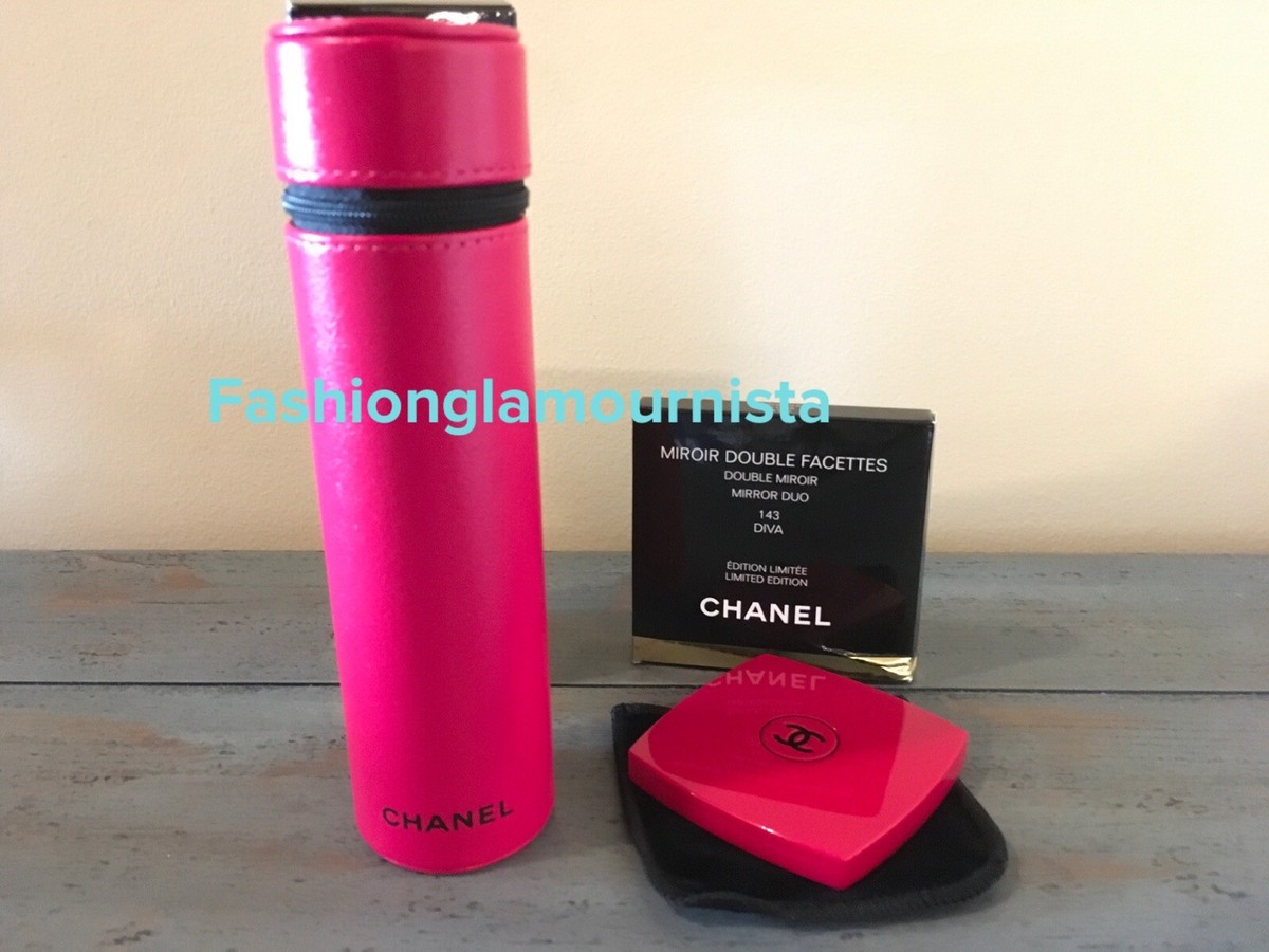 Bnib Chanel 3 Essential Brushes Set And Compact Mirror Set! Diva