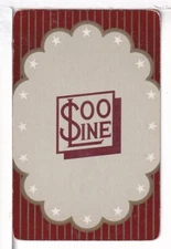 Single Railroad Playing Card "SOO Line RR" SOO 19a, Bollhagen Book, 1945