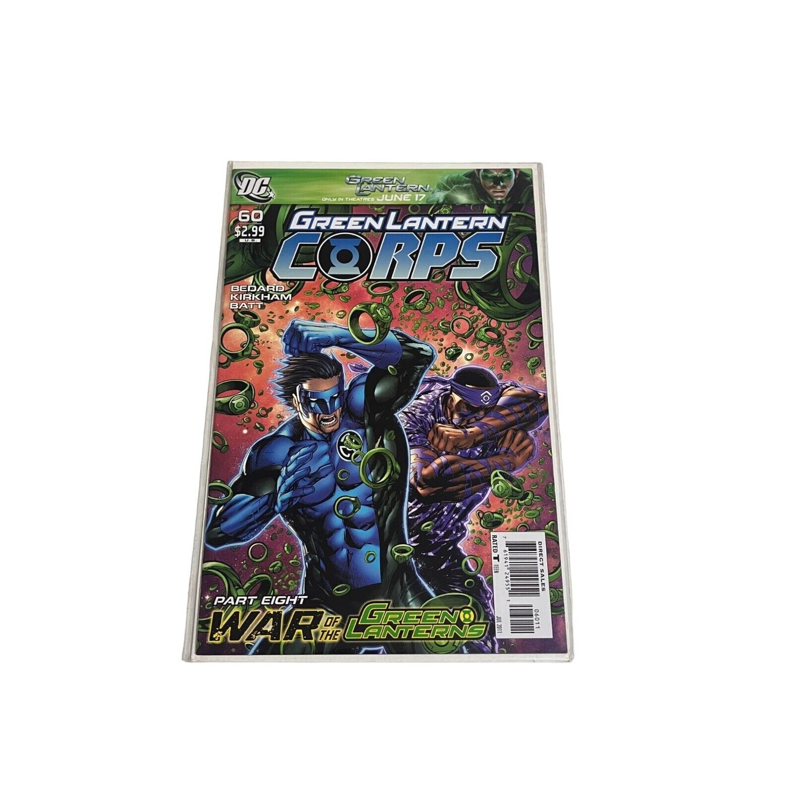 Green Lantern Corps Comic Book 60 Part 8 War Of The Green Lanterns Bedard Batt