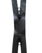 Zip ANTIVENTO Cerniera Lampo Spalmata Idrorepellente - Doppio Cursore - 80 cm