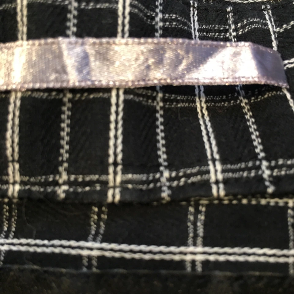 J. Ferrar Men's Size XL Long Sleeve Collar Stays Black Plaid Shirt - Image 3 of 4