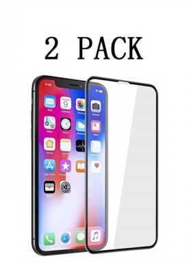 2x Full Coverage Tempered Glass Screen Protector For Apple iPhone X XS Max XR 
