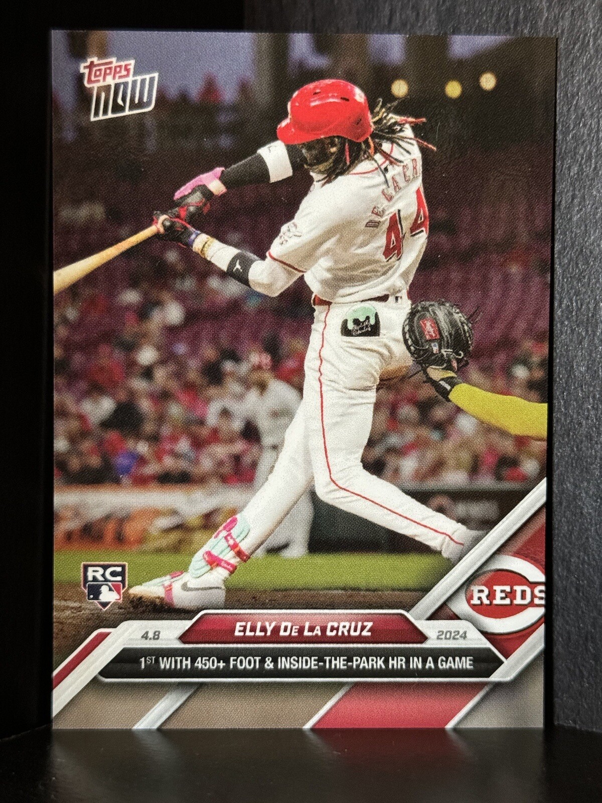 2024 Topps Now Elly De La Cruz Rookie Card #50 450 HR & Inside the Park HR Reds