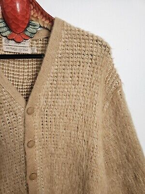 Vintage 60s Mohair Cardigan Men's Large Brown Fuzzy | eBay Vintage 60s Mohair Cardigan Men's Large Brown Fuzzy | eBay