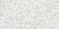 11/0, Toho Seed Beads, 101, Trans-Lustered CRYSTAL, 10 grams, TR-11-101