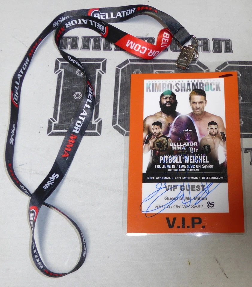 Fedor Emelianenko Signed Pride VP Personal Bellator 138 VIP Ticket Pass PSA/DNA - Image 2 of 4