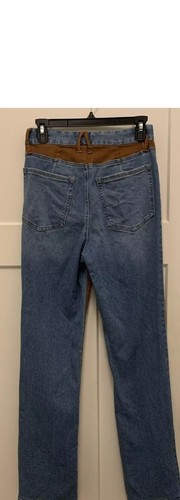 Neu mit Etikett Gr. 22 Good American Icon gemischtes Wildlederimitat & Stretch-Denim 👖 sexy - Bild 6 von 9
