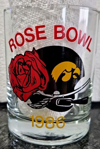 Iowa Hawkeyes 1986 Rosenschale Felsenglas - Bild 1 von 2