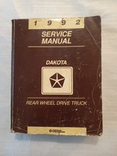 1992 Dodge Dakota Factory Service Manual ? 1 Book OEM Dealership