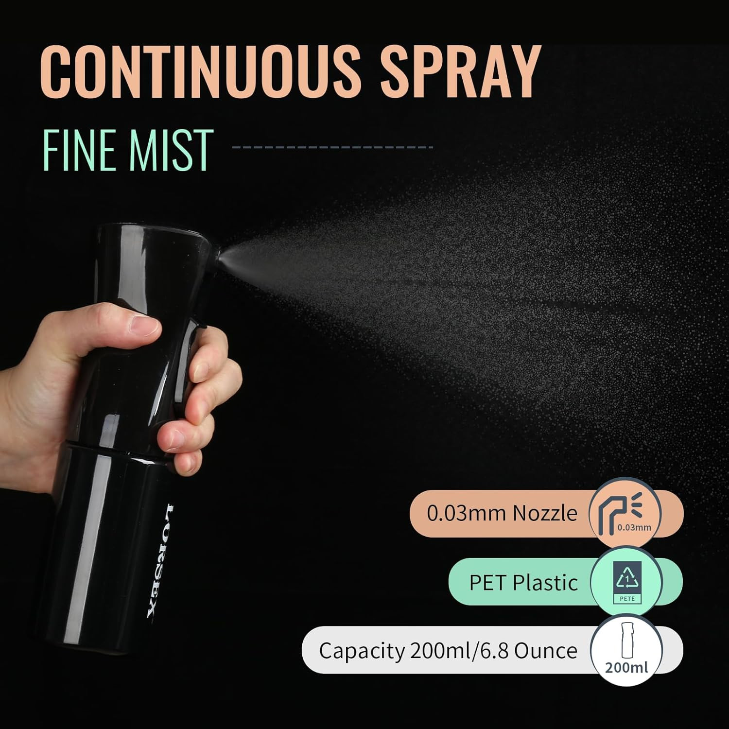 Brosse à cheveux avec réservoir d'eau 200 ml pour préserver les boucles - 2