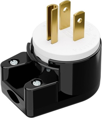 90 Degree USA Canada Male Plug, Plugrand Nema 5-15P 3 Pole Angle DIY Plug, 15A