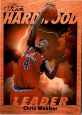 1997-98 Fleer #29 Chris Webber Flair Hardwood Leaders Washington Wizards